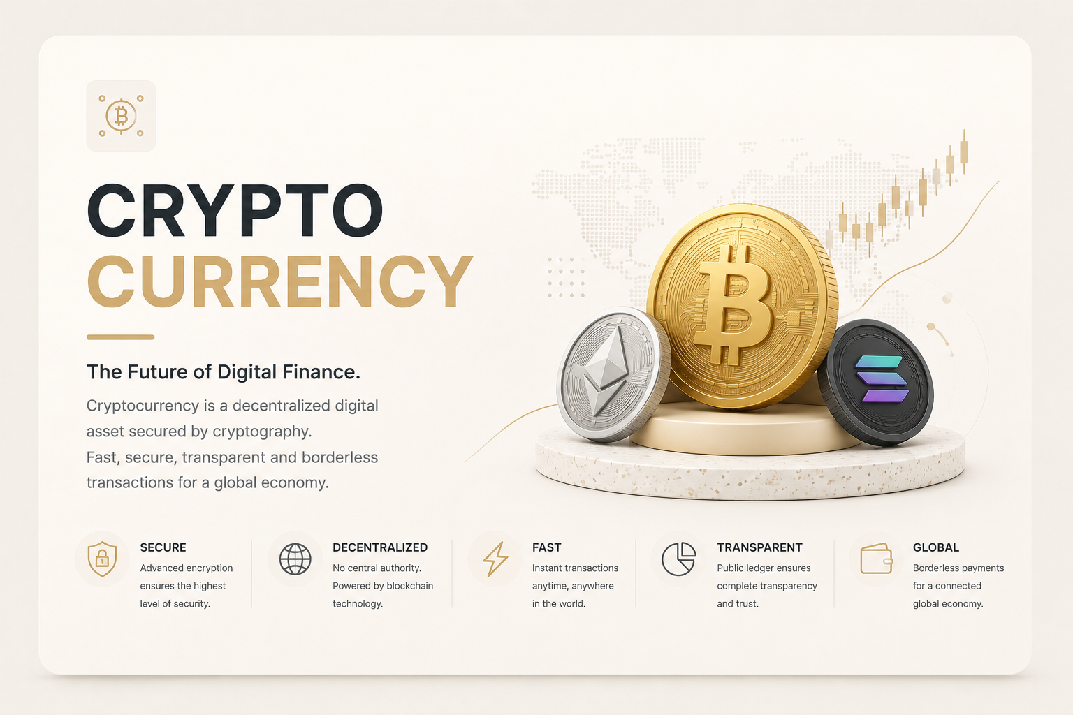 Crypto blockchain visuals